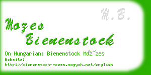 mozes bienenstock business card